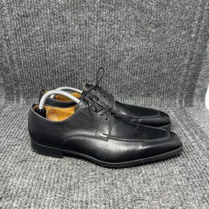 Magnanni Cap Toe Oxfords Black Leather Lace Up Saks Fifth Avenue Mens 9.5 M